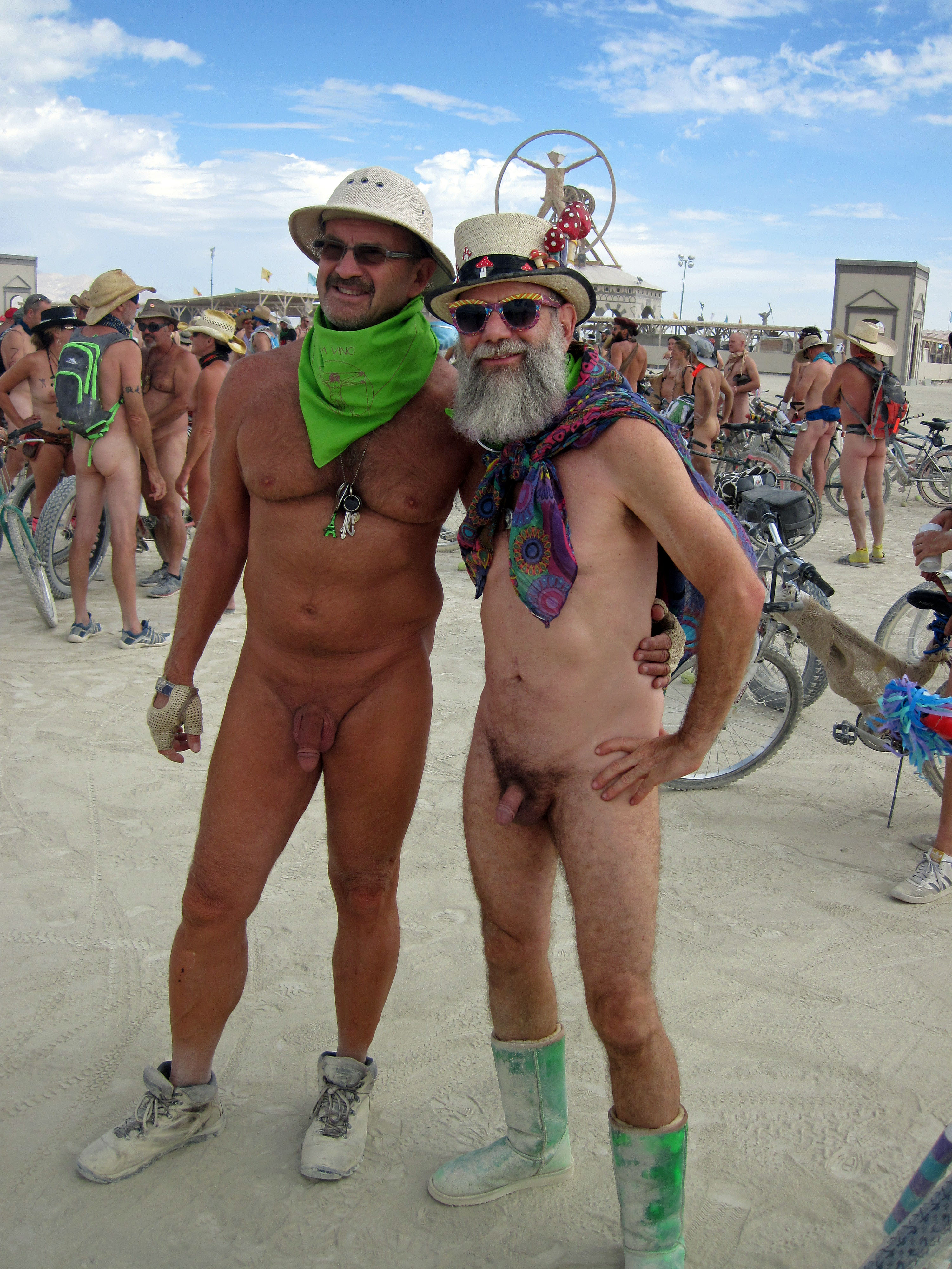 The Nude At Burning Man Festival.